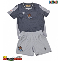 Camisa de Futebol Real Sociedad Equipamento Secundário Infantil 2025-26 Manga Curta (+ Calças curtas)